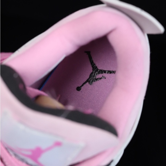 Jordan Women's Pink and Black Sneakers - Picture 5 of 9